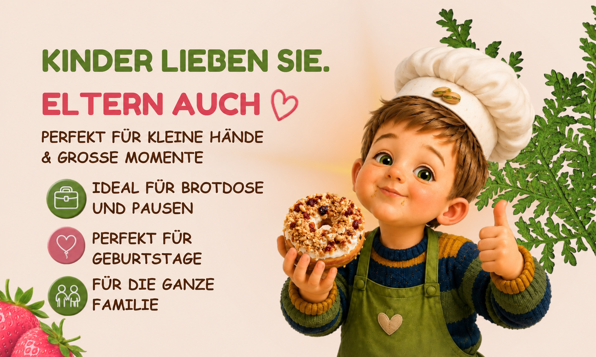 Kinder lieben sie, Eltern auch: Mini-Donuts für Brotdose und Pausen, für Geburtstage und die ganze Familie