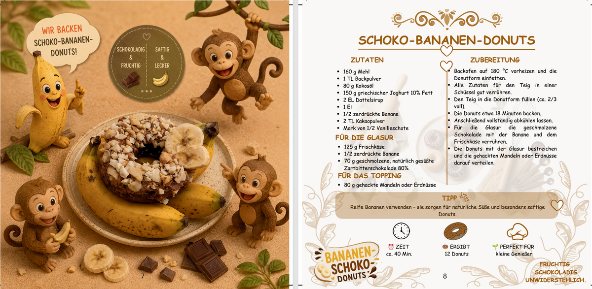 Gesunde Mini-Donuts für kleine Genießer